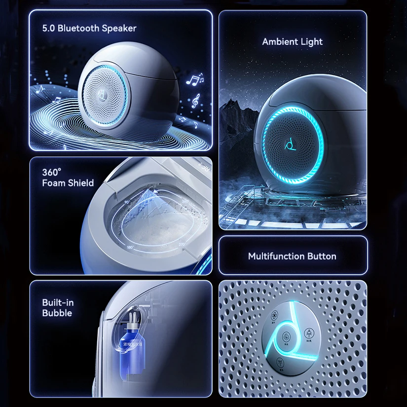 Automatic Sanitary Ware Egg Shape Intelligent Toilet