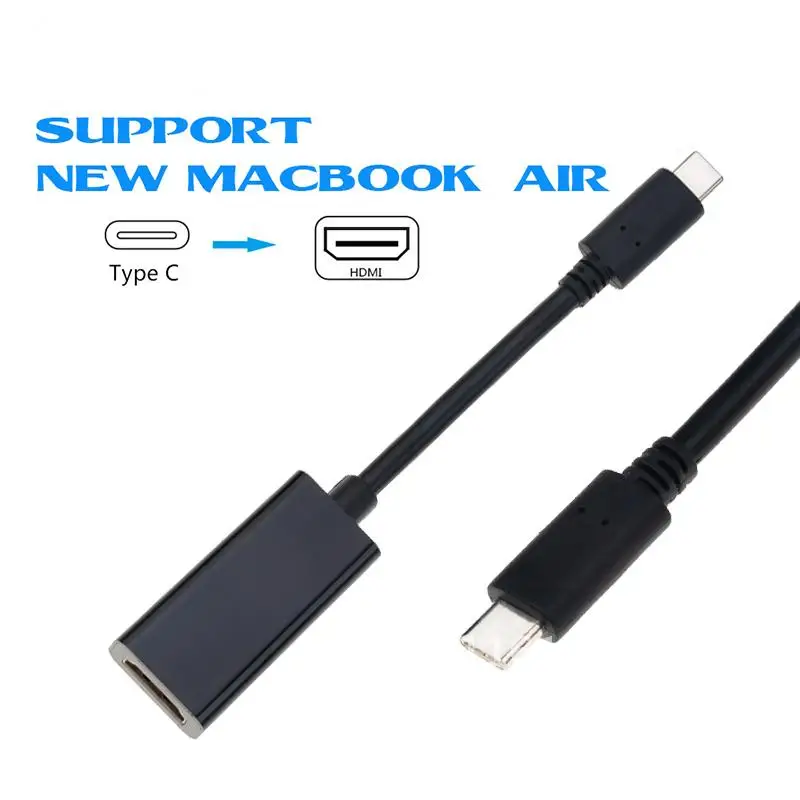 

4K 30Hz Type C 3.1 Male To HDMI-compatible Female Cable Adapter Converter USB C To HDMI-compatible Adapter For S9/8 Plus LG G8