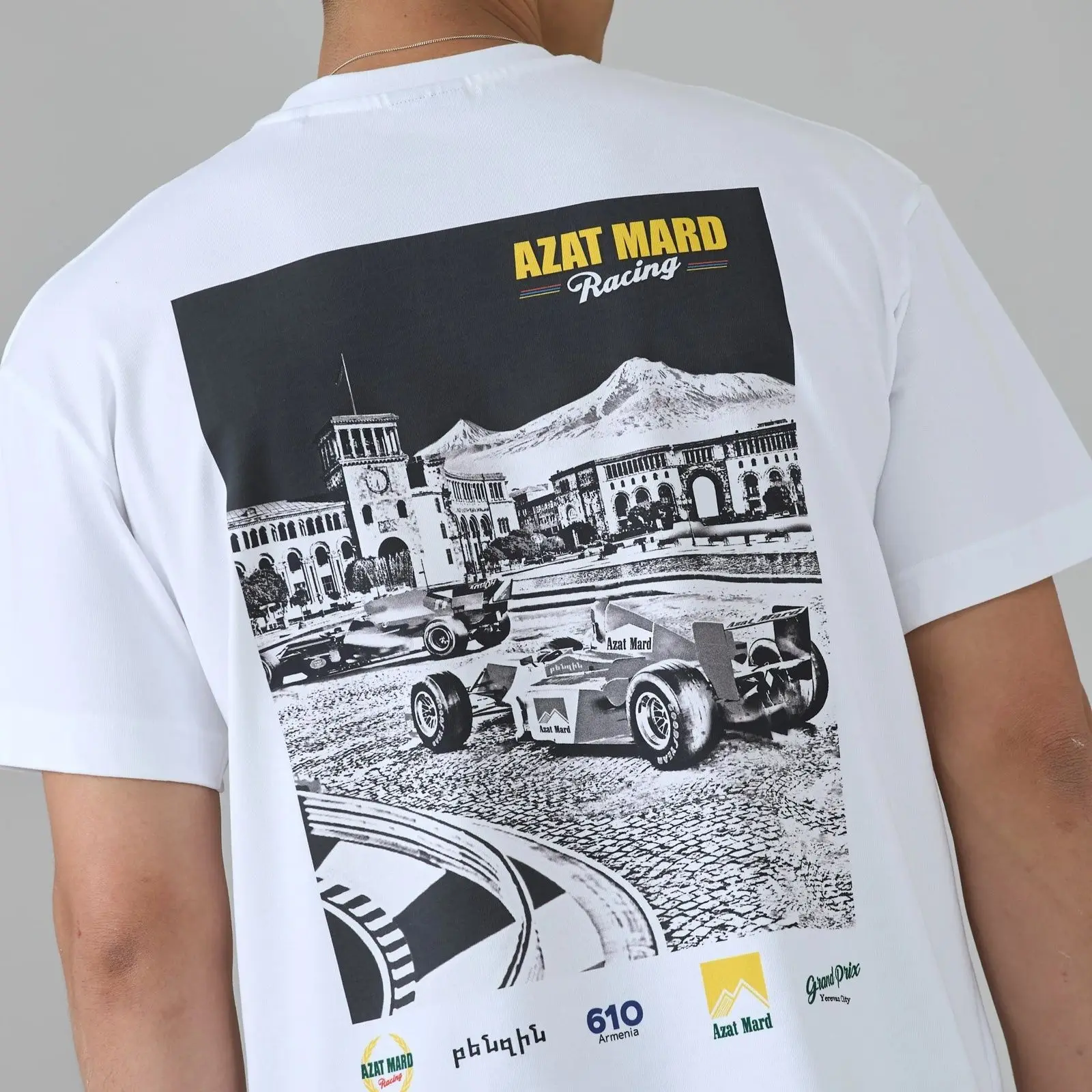 

Summer American New Off-Road Ins Printed Short Sleeve T-Shirt Men's and Women's Locomotive Cotton Crew Neck