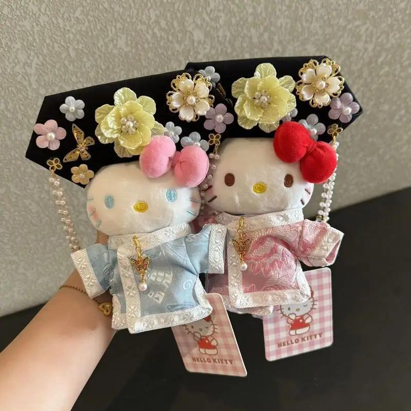 

New Cartoon Kt Cat Pendant Keychain Car Pendant Cute Plush Doll Girl Birthday Gift