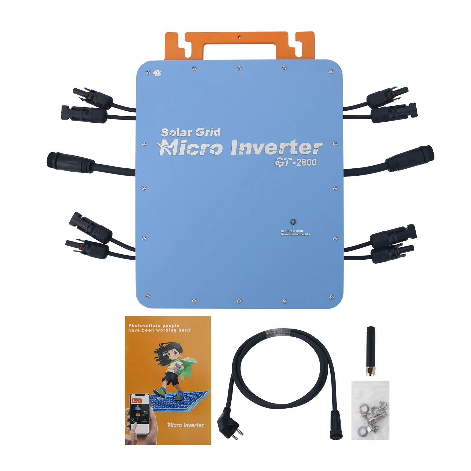 GOOD GT-2800 110V/230V 2800W Solar Grid Micro Inverter MPPT Intelligent WiFi Control IP66 Support Remote APP Upgrade