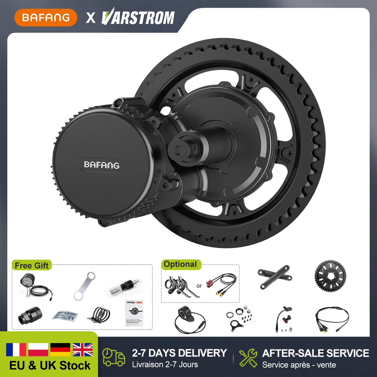 

BAFANG двигатель со средним приводом 48 В 36 В 750 Вт 500 Вт 250 Вт 42T 36T 52T 44T цепное колесо, преобразование электрического велосипеда, двигатель eBike BBS02B BBS01B