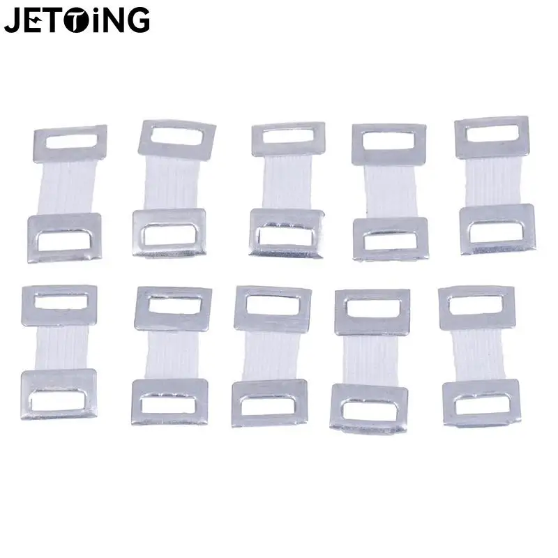 30pcs/10pcs Replacement Elastic Bandage Wrap Stretch Metal Clips Fixation Clamps Hooks First Aid Kit For Sport White/Coffee