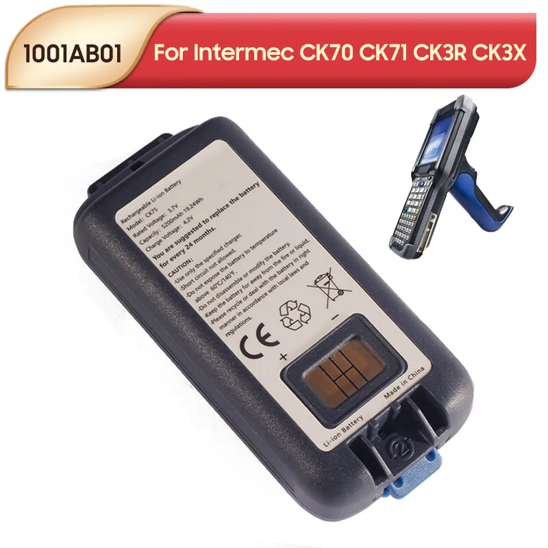 بطارية بديلة 1001AB01 AB17 AB18 لـ Intermec EDA60K CK65 CK70 CK71 CK3R