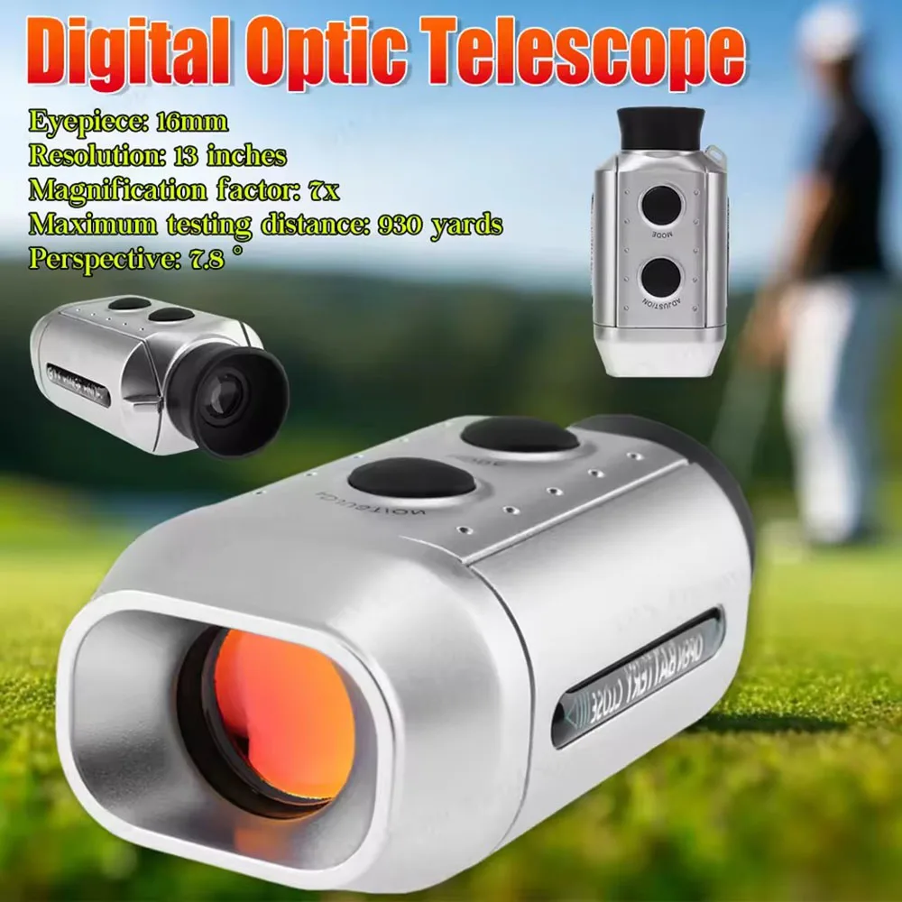 Pocket Golf Rangefinder, Hand Held Monocular Rangefinder for Golf Hunting Measuring Tool for Outdoor Hunting, Camping Tool