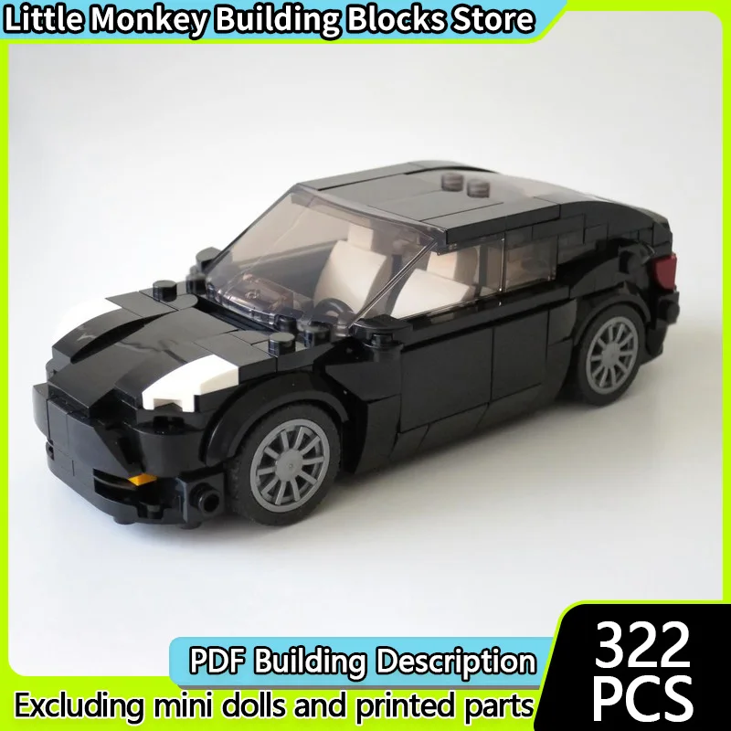 

Speed Racing Car Model MOC Building Bricks Classic Model 3 Sedan Modular Technology Children Holiday Gifts Assemble Toys Suit