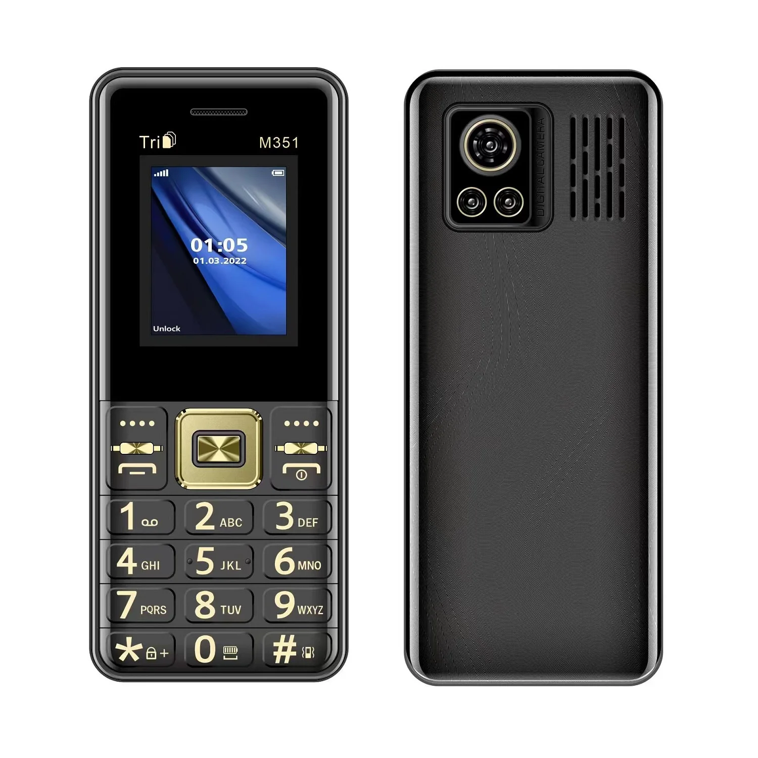 Mafam M351 Low Price Triple SIM Slots Mobile Phone 1.8" Large Display Loud Voice Strong Torch Speed Dial Phone For The Elderly