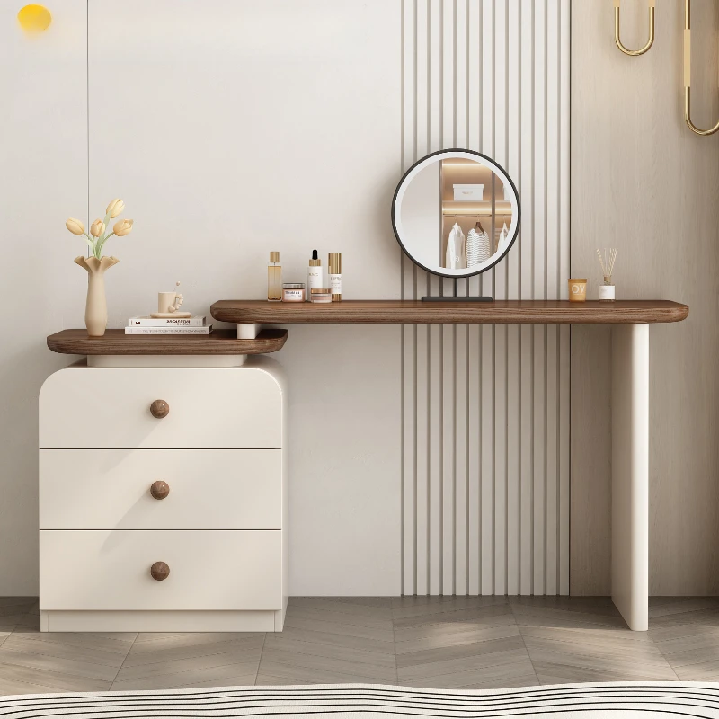 

Organizer Drawers Vanity Tables Mirror Lights Nordic Compact Corner Bedroom Dressers Makeup Led House Penteadeira Furniture Home