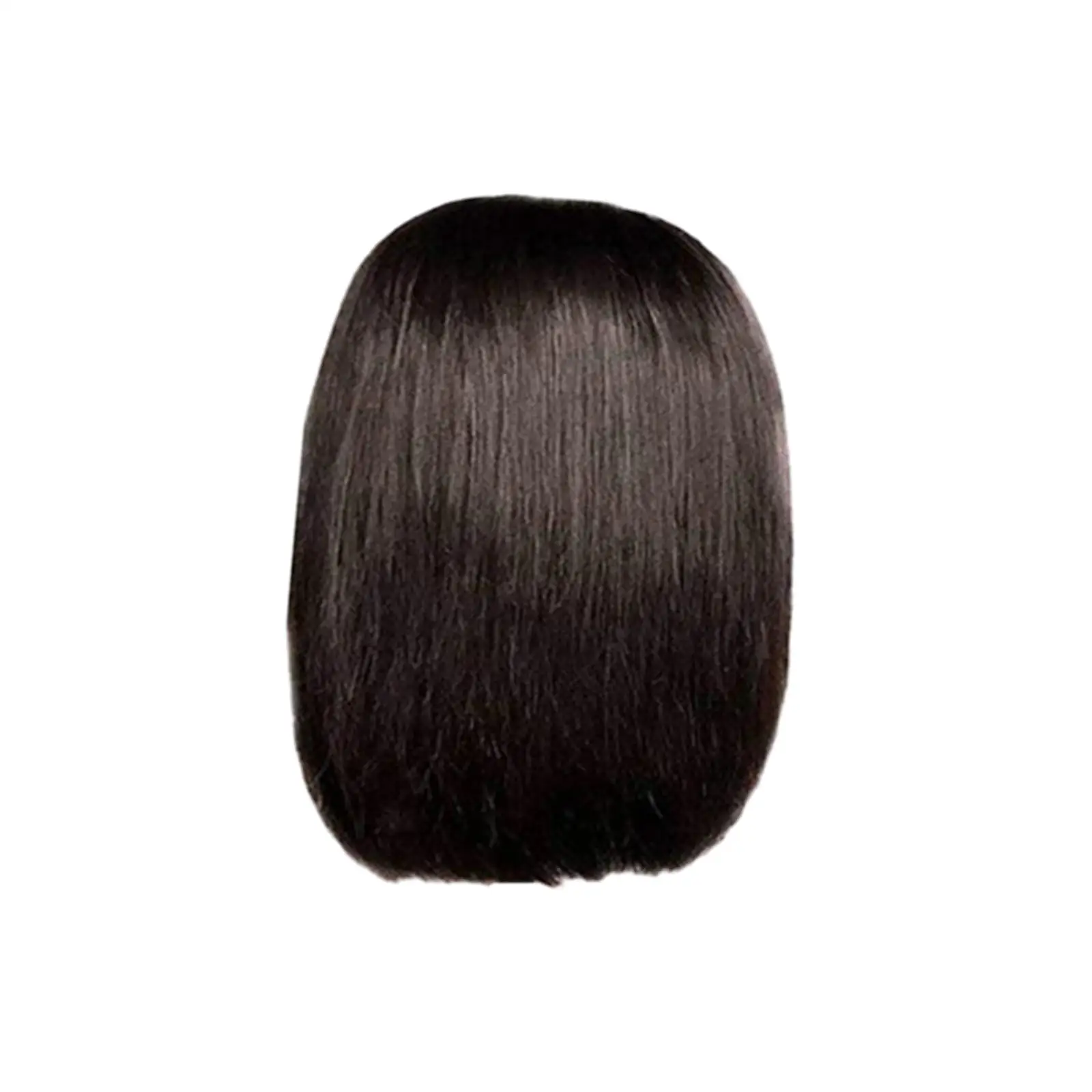 Short Hair Wig Short Bob Hair Wig Easy to Use Machine Made Short Bob Straight Hair Wig Bob Wig for Party Daily Women