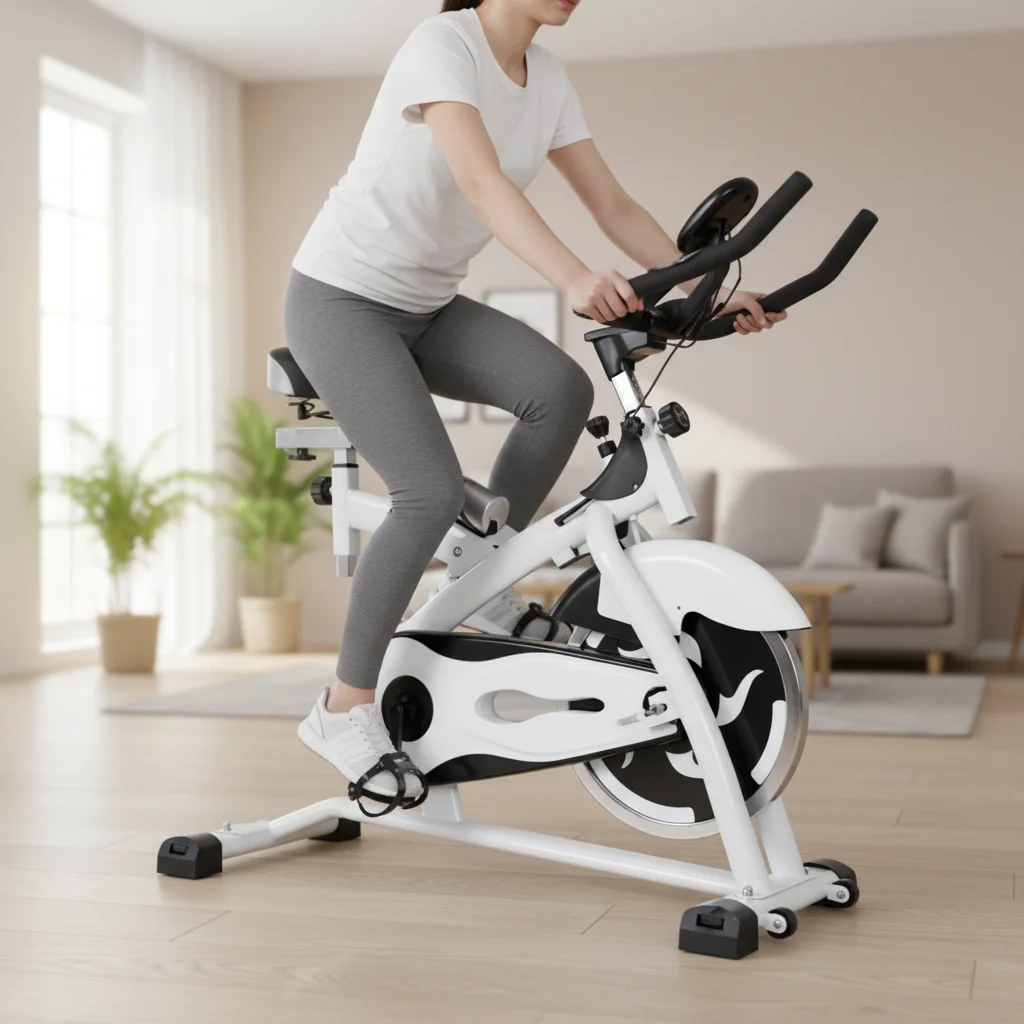 Silent Magnetic Spinning Bike Large Flywheel Indoor Home Commercial Gym Fitness Bicycle