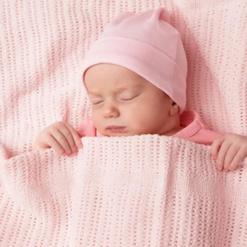 4 개의 유아 병원 모자 및 장갑 편안한 신축성면 보닛 캡 4xBC 세트