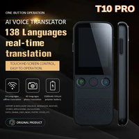 T10 Pro Portable Smart Voice Translator 137 Languages Real-time Speech Interactive Offline Translation Machine Business Travel