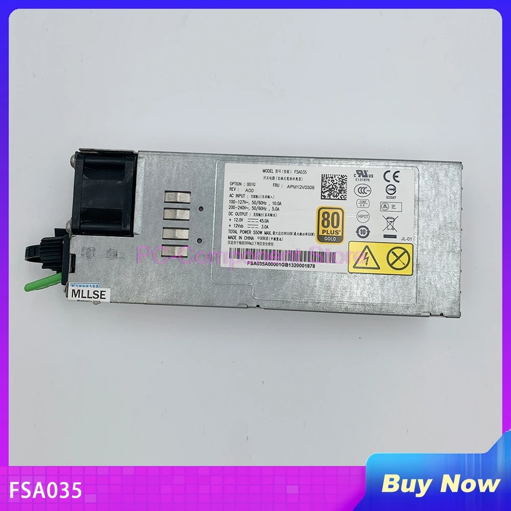 

Industrial Switching Power Supply For FSA035 GW-CRPS550N 550W Fully Tested