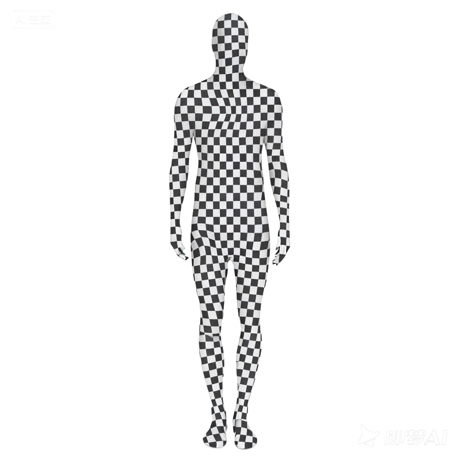 الكبار الإناث/الذكور شبكة العصرية فسيفساء طباعة بذلة تغطية كامل الجسم مضحك تأثيري حلي الزي متقلب نمط طماق