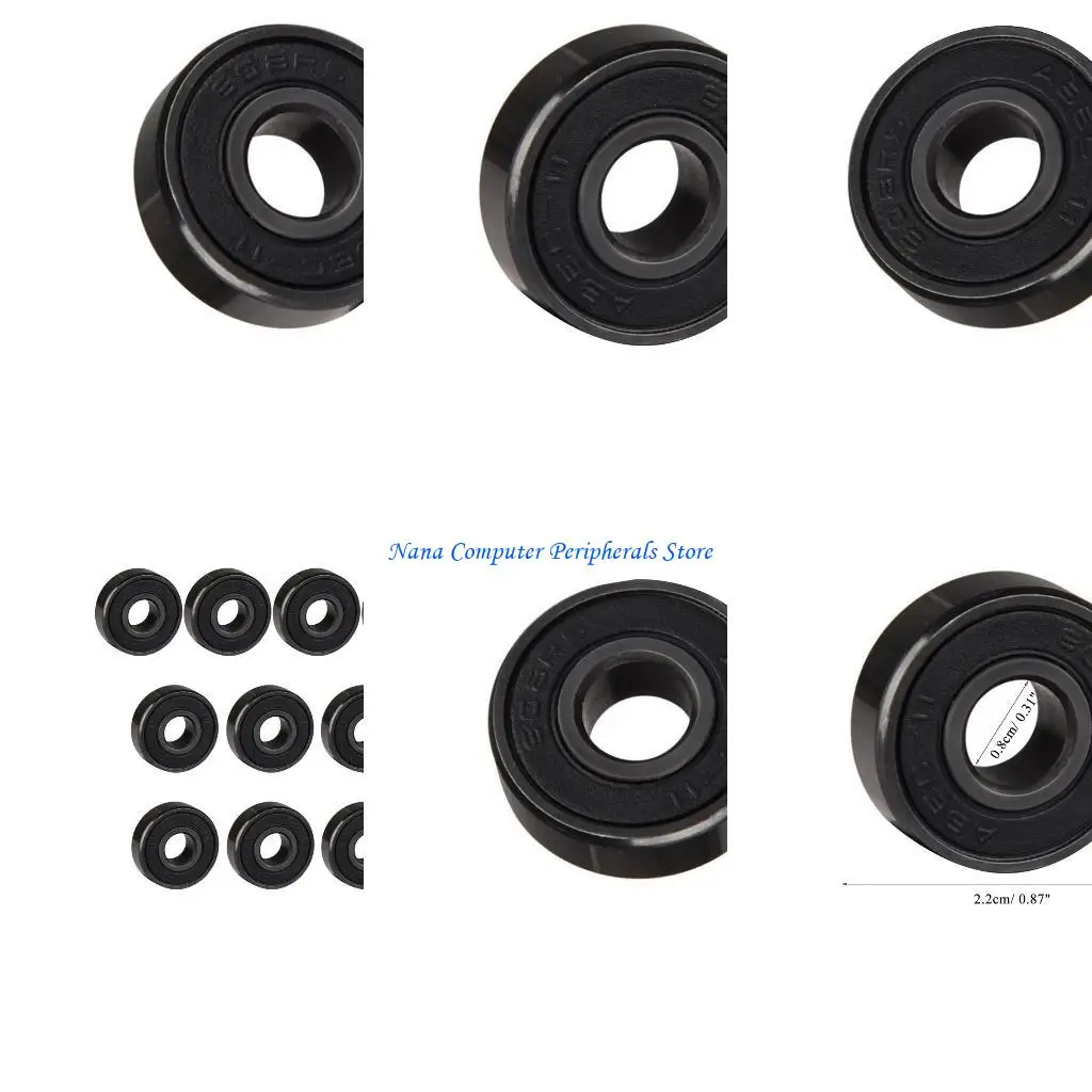 

F68C подшипники подшипников с низким шумным подшипником 608RS шариковые подшипники 8x22x7 мм для скейтборда