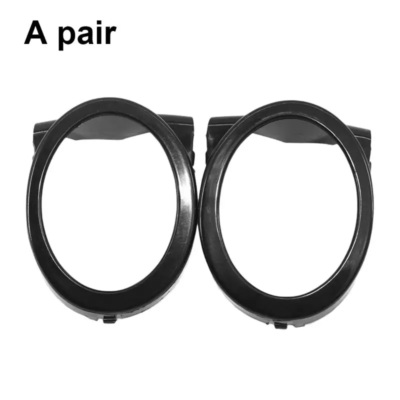 

1 Pair ABS Single Hole Fog Lamp Trim Ring Cover Glossy Front Frame Vehicles Foglights Covers 51112695255 Replacement for E46 M3