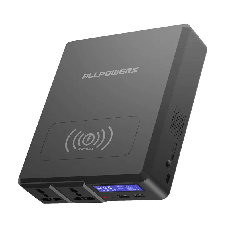 154W Wireless Portable Power Station Universal Power Supply for Laptop Drone Lighting Mobile & Audio Devices