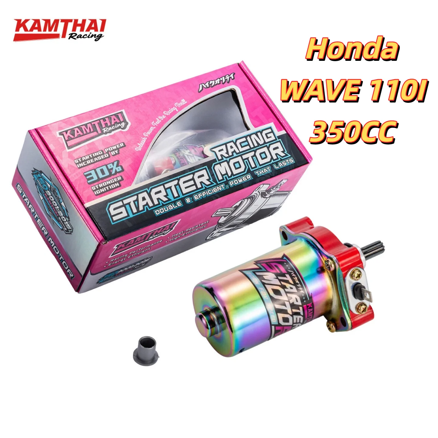Motor de arranque eléctrico KAMTHAI para motocicleta, compatible con Honda Wave 110i 350cc, motor de arranque de alto torque, accesorios de carreras para motocicleta