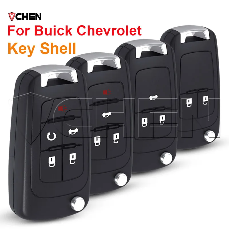 

Чехол для автомобильного ключа для Buick Chevrolet Cruze Epica Lova Impala Aveo Malibu Sail Orlando Trax Spark, корпус дистанционного брелока с логотипом