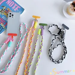 Adjustable Mobile Phone Lanyard Detachable Crossbody Mobile Phone Strap Universal Colorful Cell Phone Hanging Cord Strap Unisex