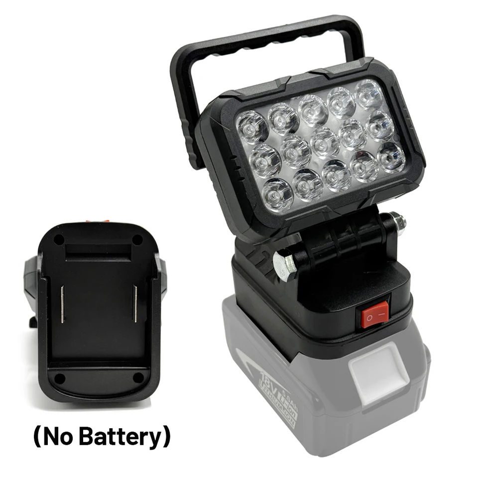 마키타 BL1830 18V 리튬 배터리용 전동 공구 부품 LED 작업등 램프 손전등 스포트라이트 캠핑 비상 조명