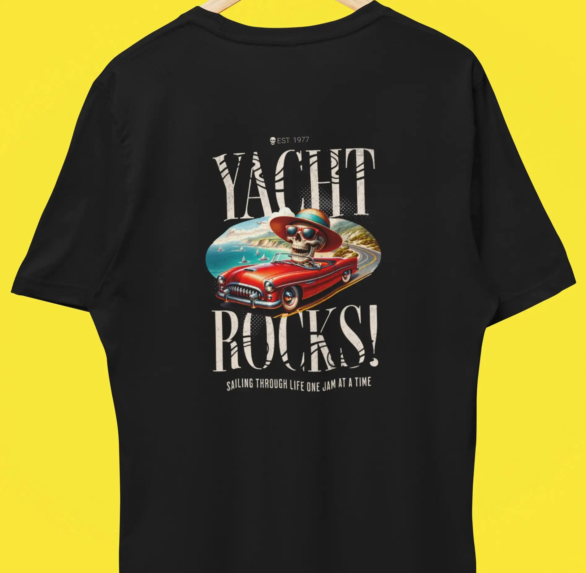 

Футболка Yacht Rocks Sailing Through Life One Jam At A Time Рок 70-х 80-х Ловец музыки