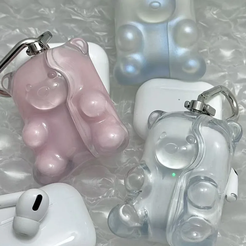 Etui na słuchawki Cute Gummy Bear Cute Bear do słuchawek Airpods 4/3/Pro/Pro2 Etui na słuchawki PVC Akcesoria do słuchawek — zdjęcie produktu 3