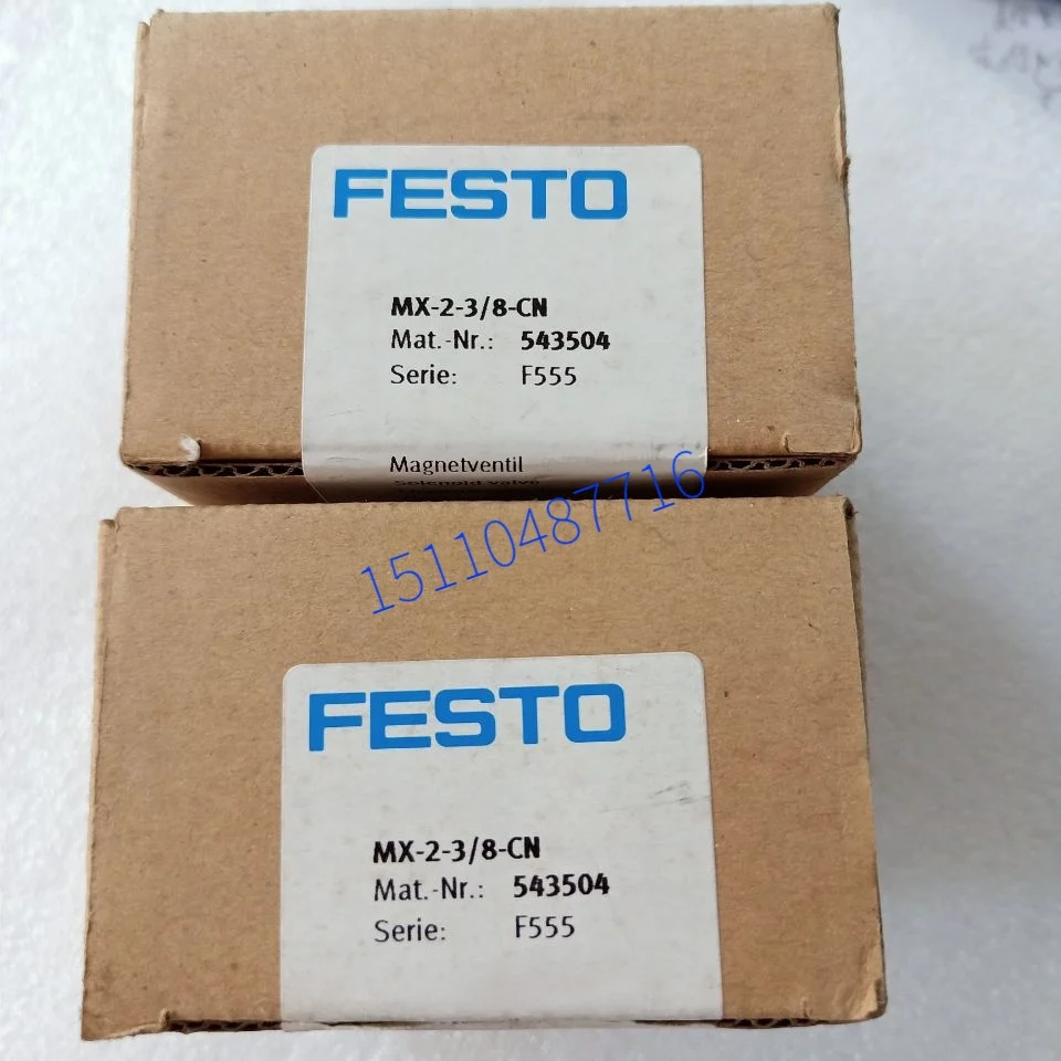 

Brand-new FESTO FESTO Solenoid Valve MX-2-3/8-CN 543504 In Stock.