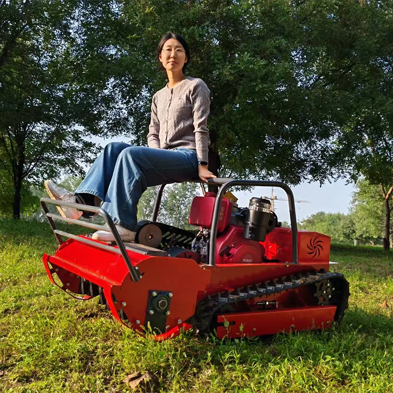 Industrial 4-Stroke Diesel Lawn Mower High Torque Steel Chassis Self Propelled Telescopic Handle Anti-Slip 531cc