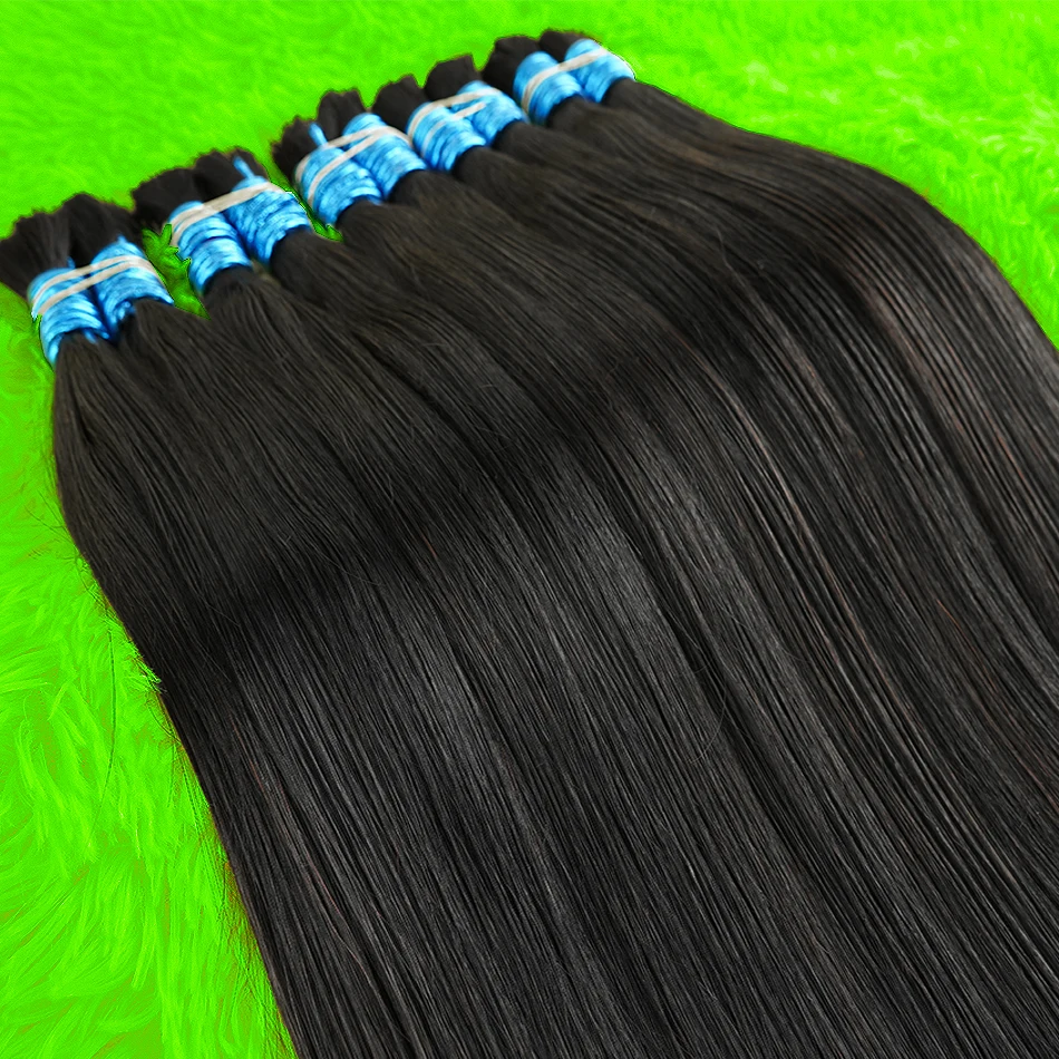 

100% Natural Human Hair Extensions Boho Braiding Vietnamese Bundles 613 Blonde Virgin Cabello Humano Bulk for Pelucas De Mujer