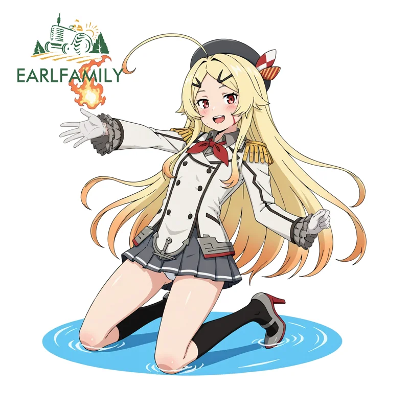 EARLFAMILY Teoritta Hot Anime Girls Decal Amusing Sword God Laptop Vinyl Auto Motorcycle Decoration Cute Tumbler Car Styling