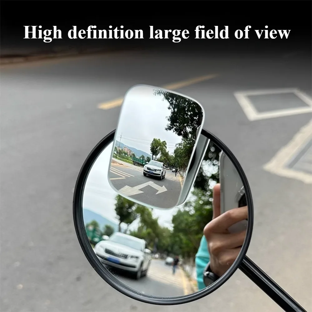 

Suitable for high-definition modification of motorcycle rearview mirror, ultra wide angle universal small round mirror