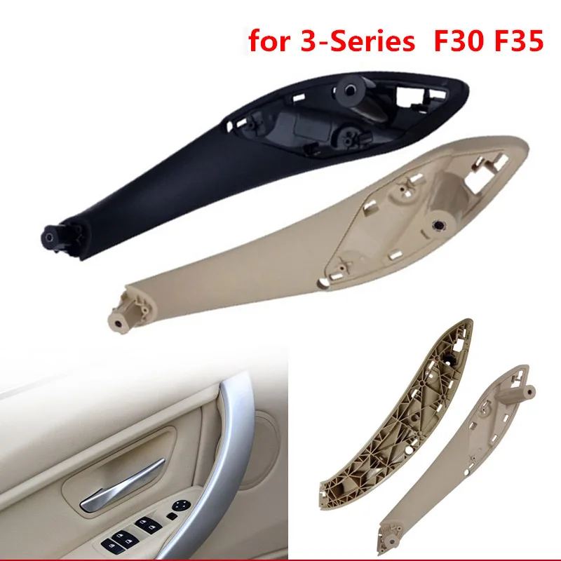 For BMW 3 Series F30 F31 F35 F80 2013-2018 Car Interior Door Handles Black Beige Inner Door Panel Handle Bar Pull Trim Cover