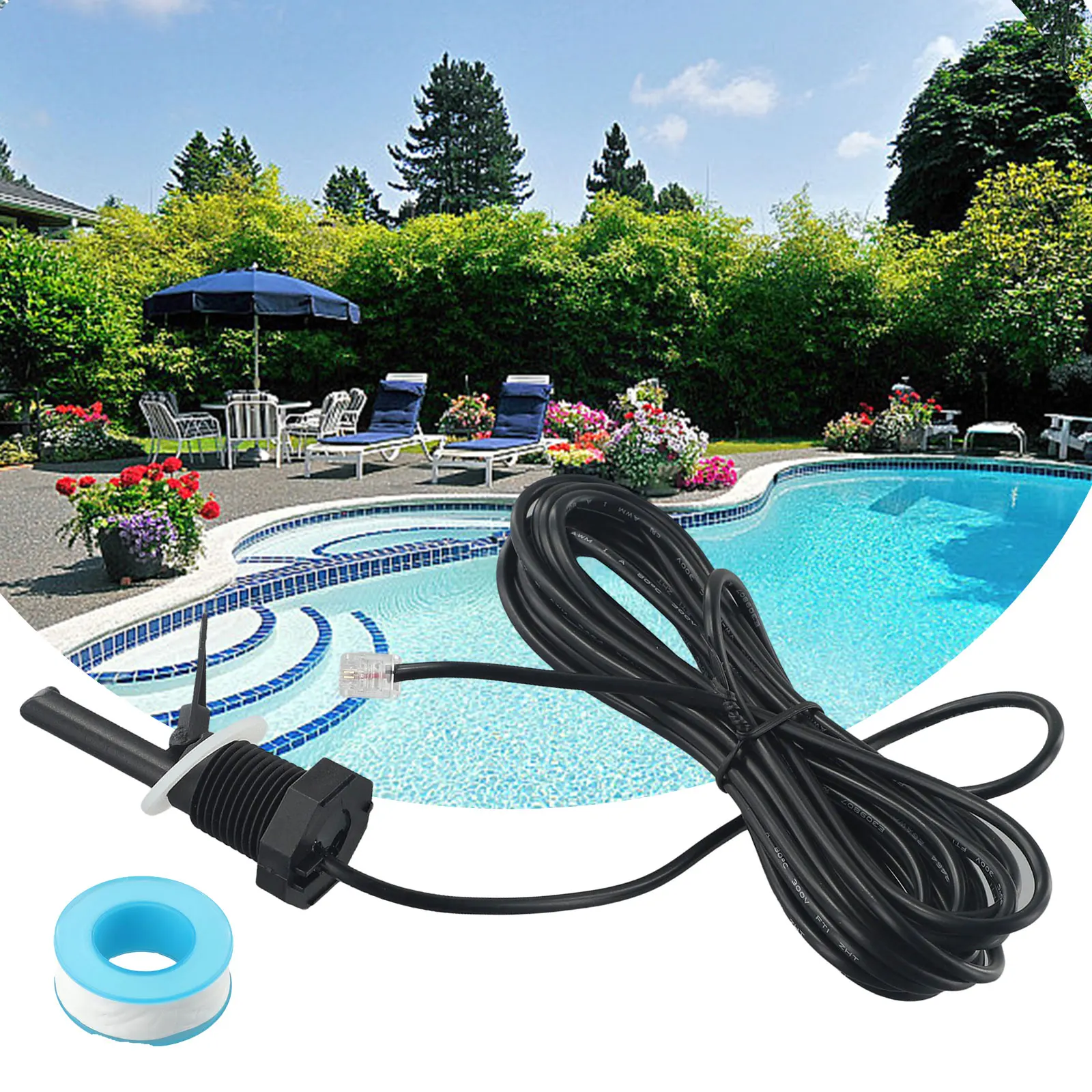 Practical Spa Equipment Swimming Pool Flow Switch Easy Installation Optimal Performance PP Thread Wide Compatibility