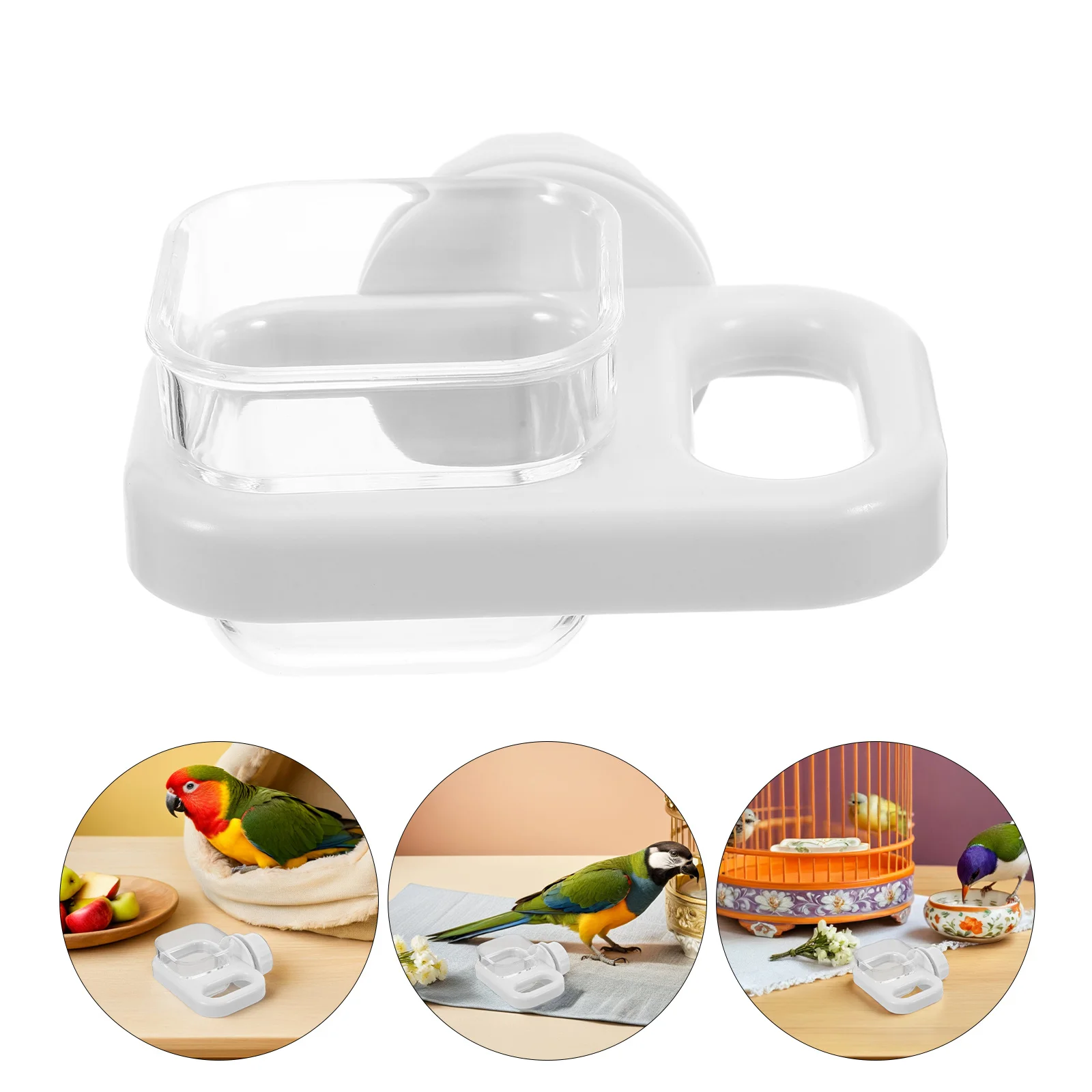 

Water Bottle for Parakeets with Easy Monitoring Hanging Automatic Pet Waterer for Bird Cage Small Animal Feeder