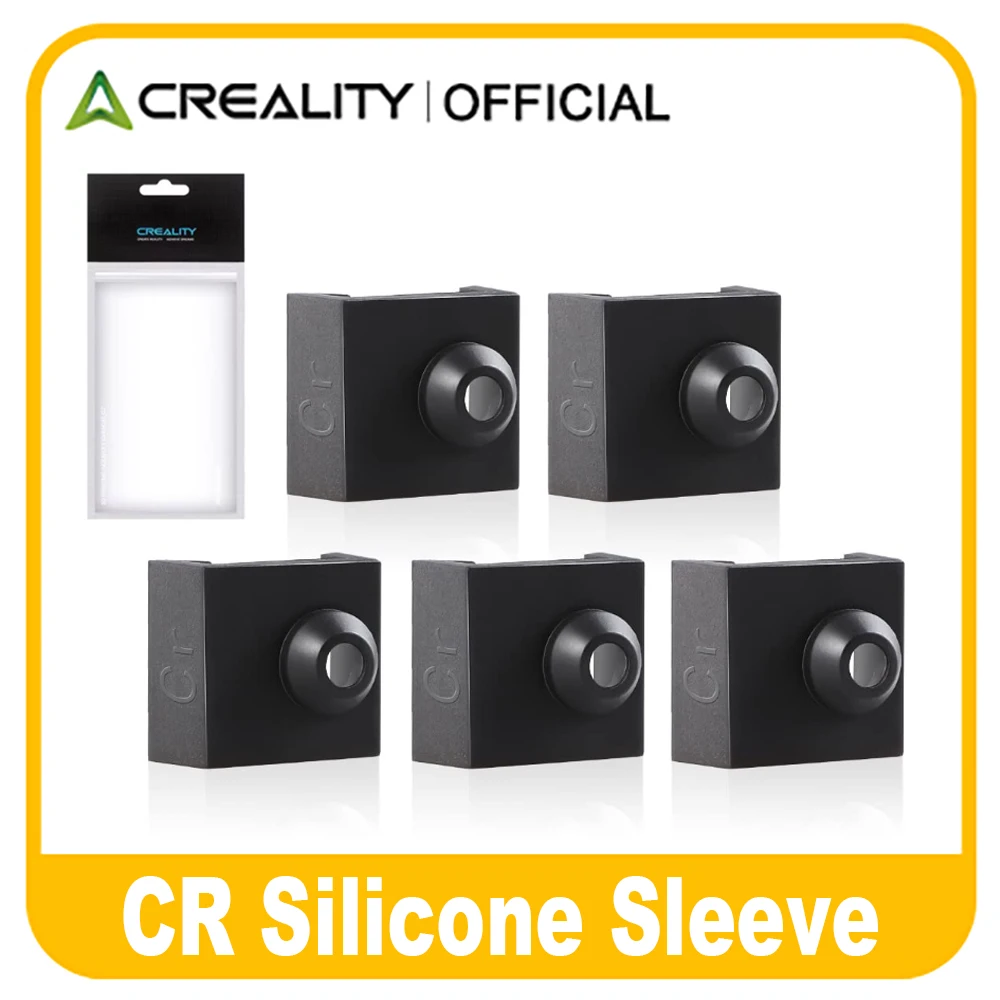 

Creality Official 3D Printer Hotend Silicone Sock Heater Block Silicone Cover for Ender 3/3 Pro/3 V2/Ender 5/5 Plus/ 5 Pro/CR 10