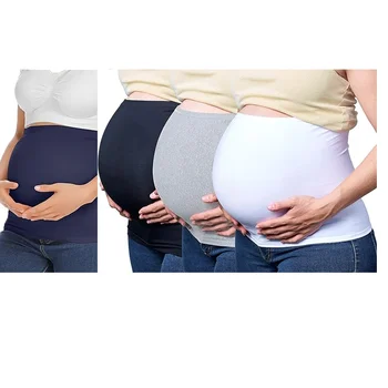Hamilelik için 4 paket Göbek Bandı, Tüm Trimesterler için Hamile Pantolonu ve Kot Genişletici ve Gebelik Doğum Öncesi Bakımı Dahil