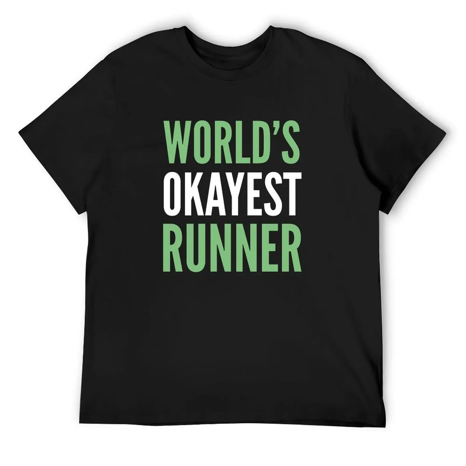 

World's Okayest Runner T-Shirt oversized Anime t-shirt Man t-shirt graphic tee shirt plus size men clothing