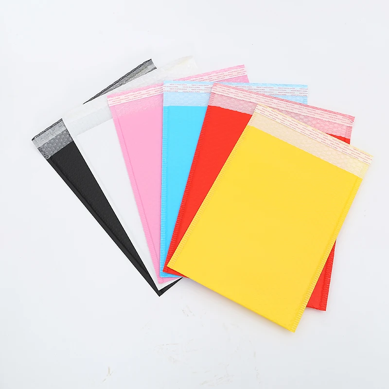 10pcs/lot Color Bubble Mailers Poly Bubble Mailer Self Seal Padded Envelopes Gift Bags Colorful Packaging Envelope Bags For Book