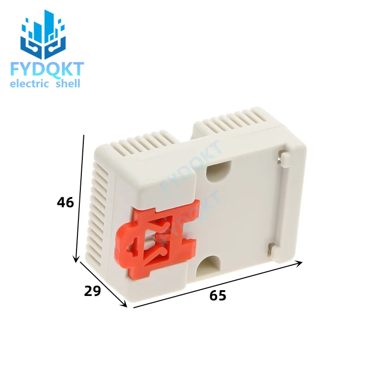 1pcs ABS Rail Electrical Junction Box 4-07: 65x46x29MM 35-Rail Mounting Instrument Housing Chassis Track Shell