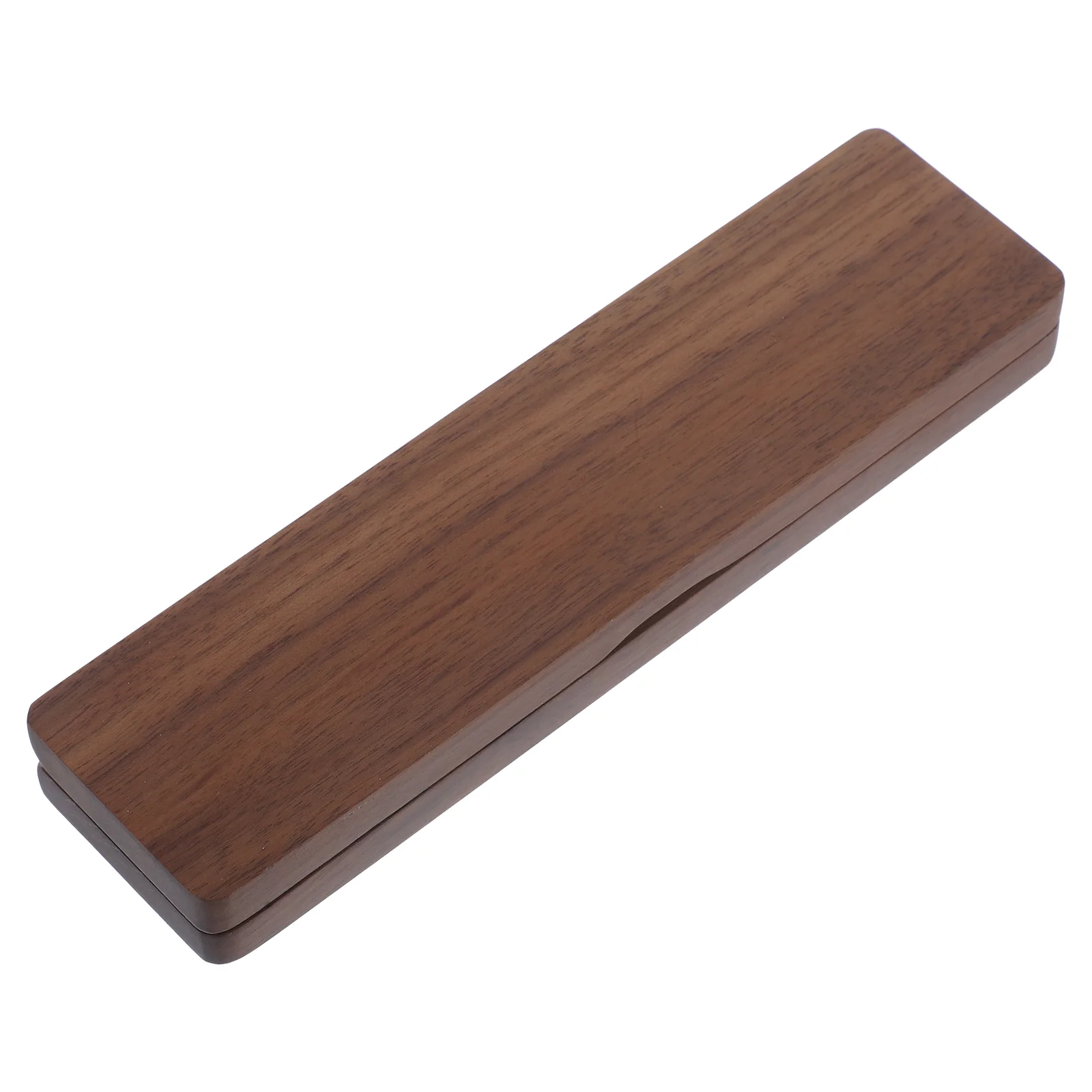 

Walnut Pen Case Display Stand Single Holder Gift Man Storage Organizer Wooden Commemorate