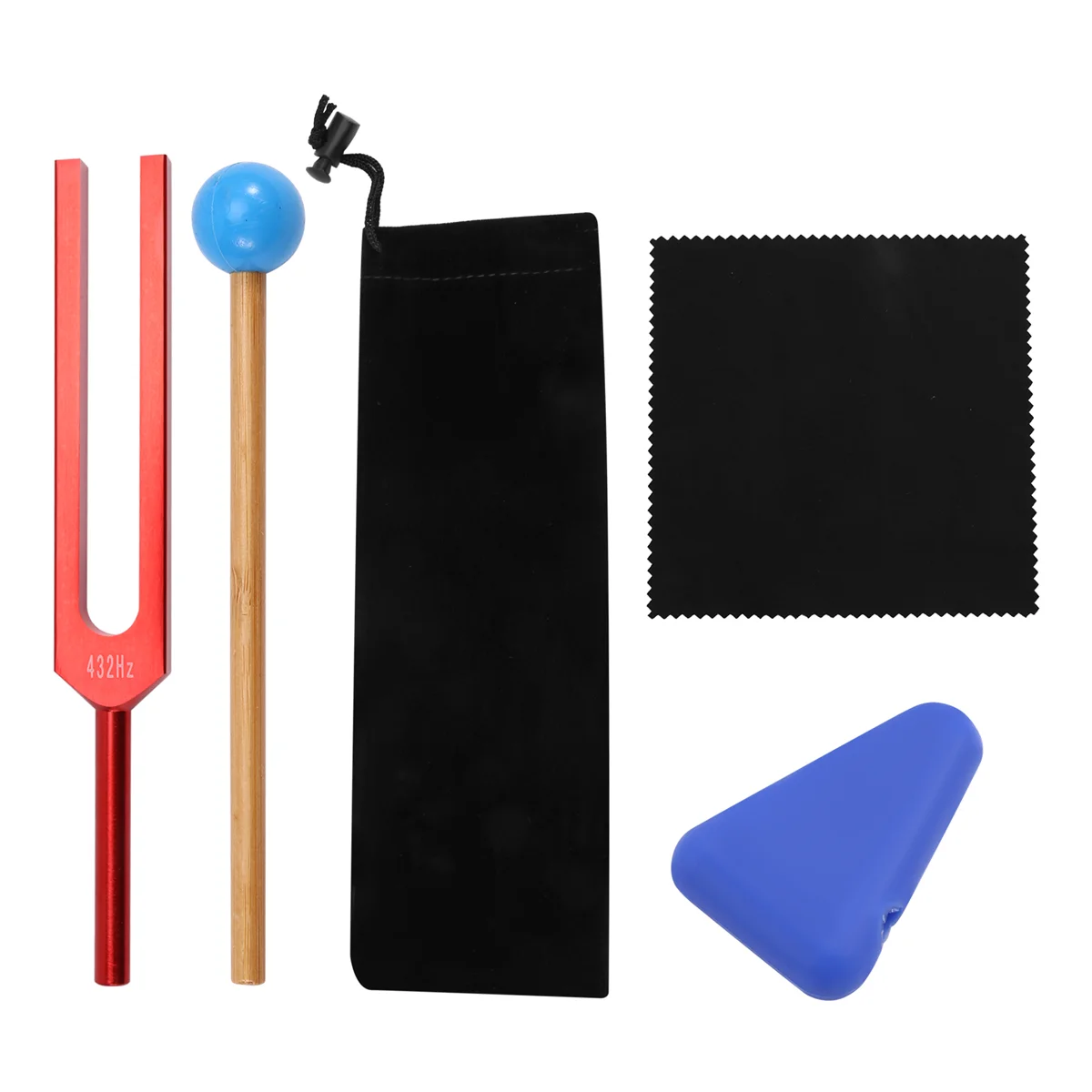 شوكة ضبط 432 هرتز للشفاء العقلية والاسترخاء شقرا لتقوية تخفيف التوتر، شوكة ضبط من سبائك الألومنيوم باللون الأحمر #2