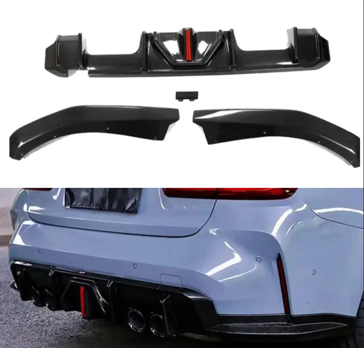 Good Carbon Fiber rear Bumper Lip Chin Splitter Mp Style Diffuser for Bmw G80 M3 G82 G83 M4 for Classic Auto Part