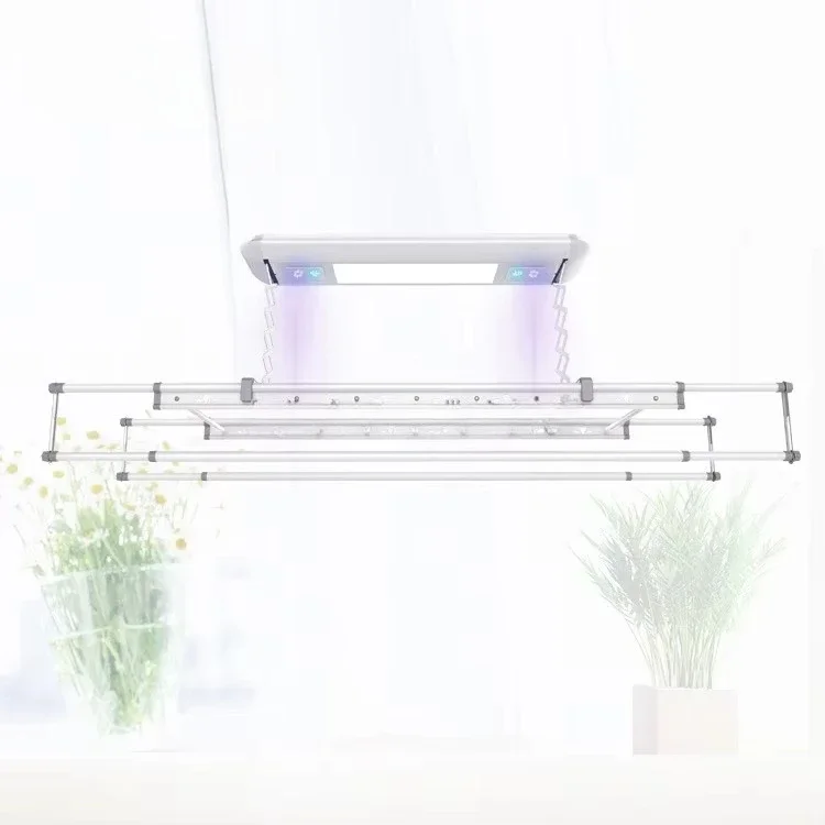 

Умная электрическая сушилка для белья из алюминия для установки на потолок, для балконов и использования внутри помещений.