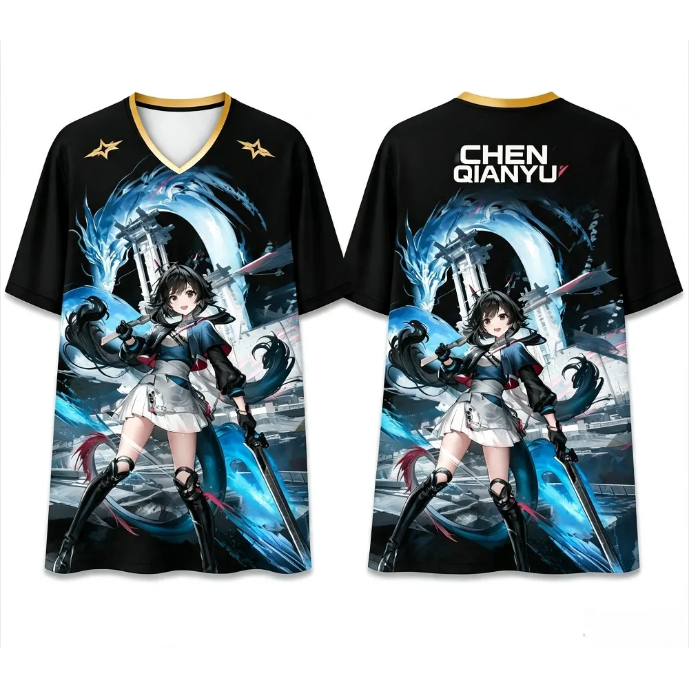 2026 Summer Arknights: Endfield GUGUGAGA Endministrator Chen Qianyu Arcane Last Rite 3D Print Jersey Breathable Quick Dry Tee