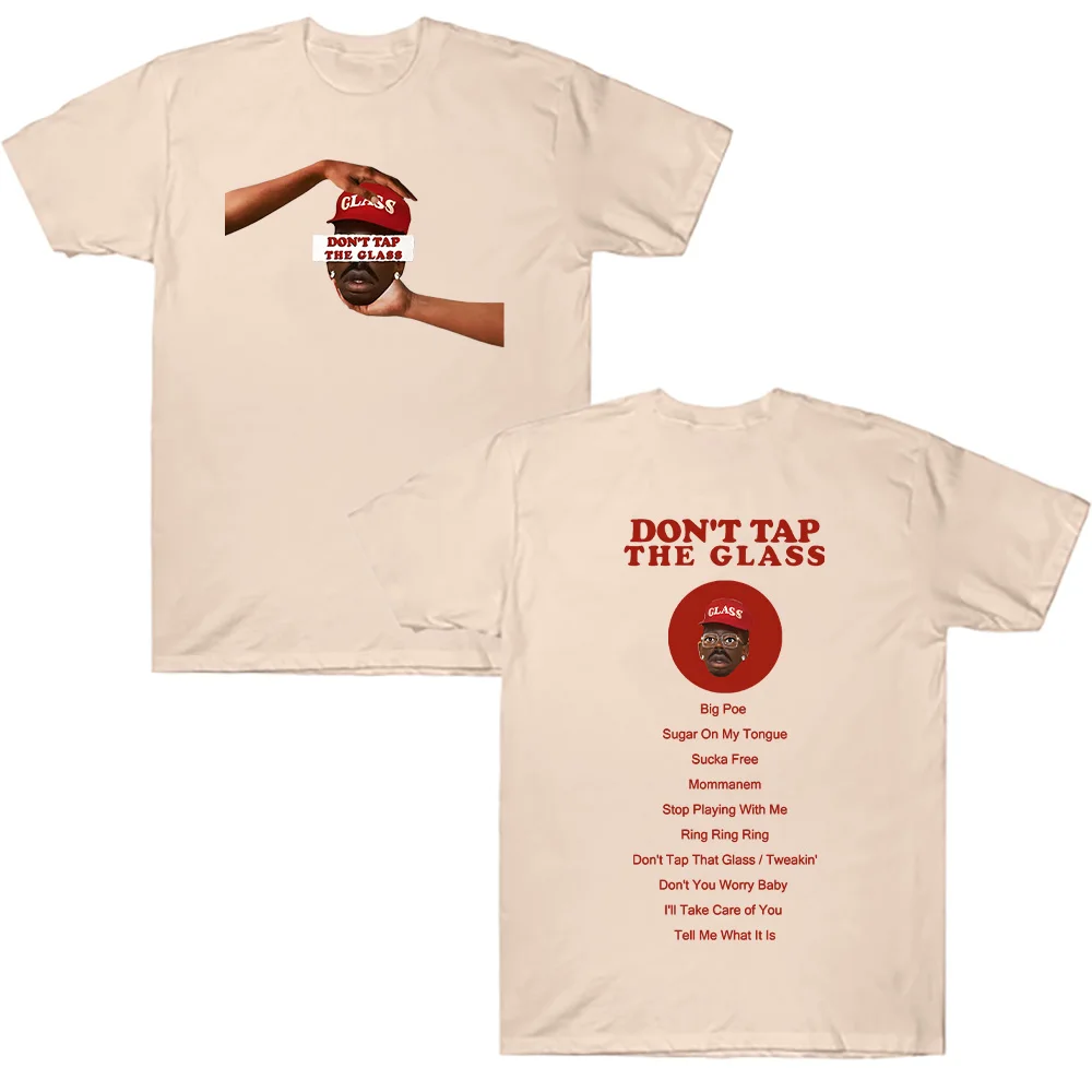 

Don't Tap The Glass New Album T-shirts Hip Hop The Creator Short Sleeve Men's Clothing Loose Crew Crewneck Cotton T Shirt Unisex