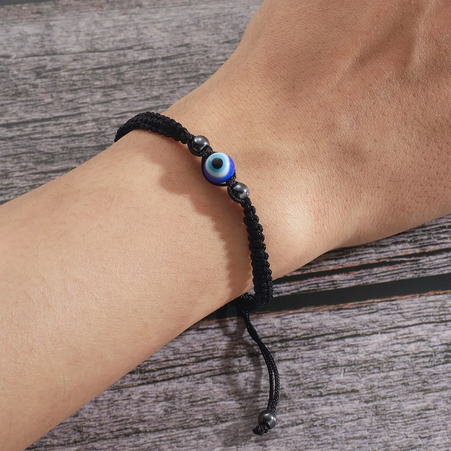 Turkish Blue Evil Eye Bracelet for Women Lucky Red Black Thread Rope Handmade Adjustable Bracelet Prayer Jewelry Gift for Friend