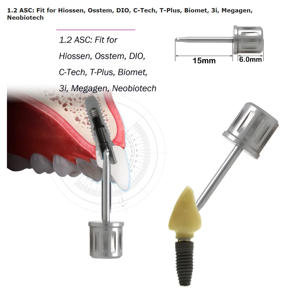 

Dental Implant Angled Screw Torque Driver For Hiossen 0ss 3i Dio Megagen