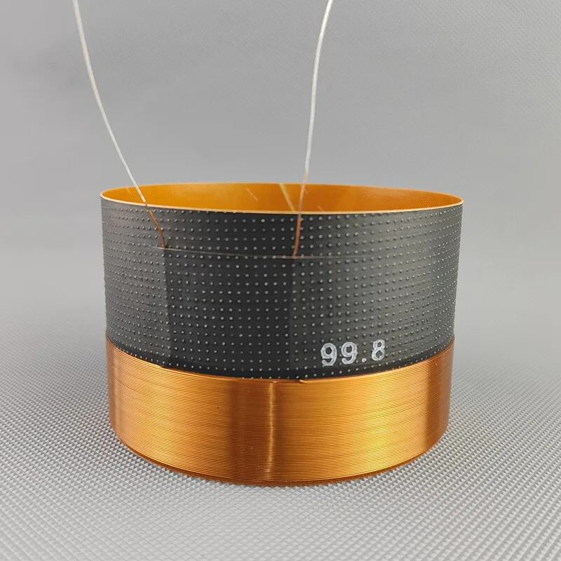 99.8mm low-frequency voice coil, 99.8 high-power fiberglass, 100-wire outer coil of the speaker, 8 ohms
