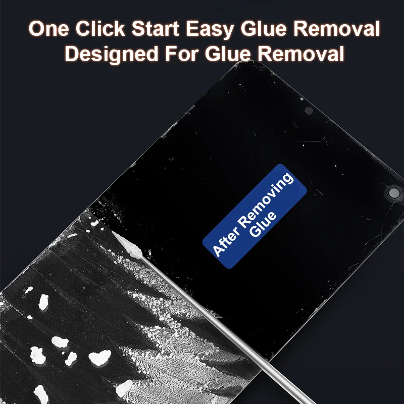 QIANLI Upgrade Electronic Wireless Glue Remover with Green Dust Light Portable Angle Adjustment Glue Cleaning Machine